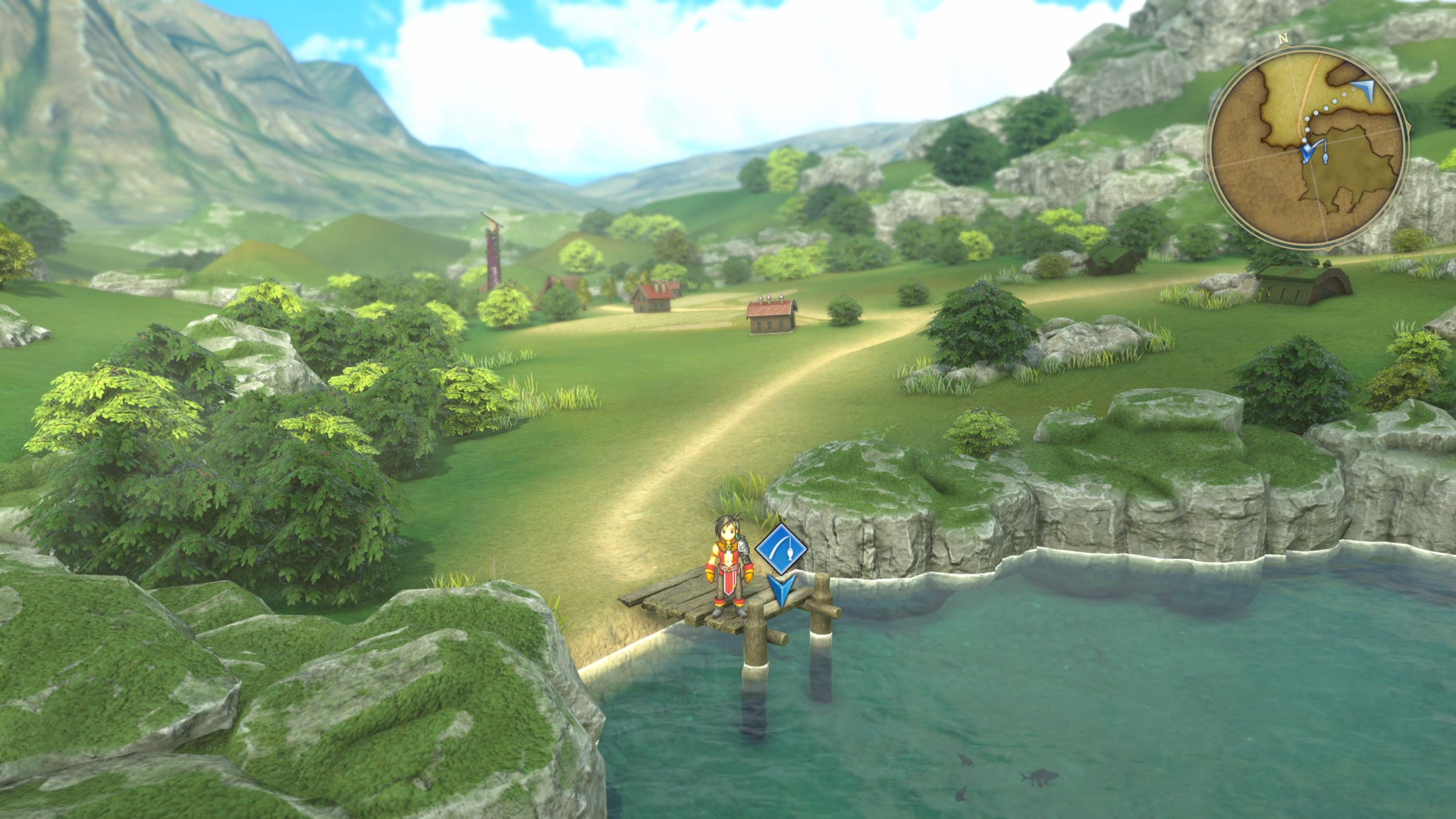 Screenshot of Kyshiri Village fishing spot